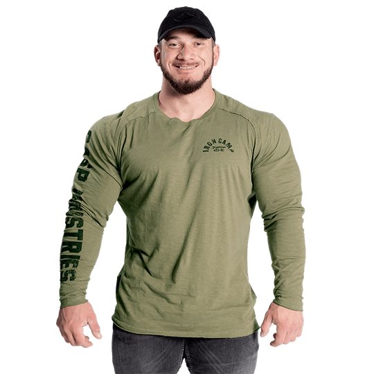 Throwback LS Tee, Wash Green