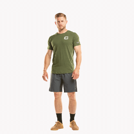 CLN Logg Bamboo T-shirt, Forrest Green
