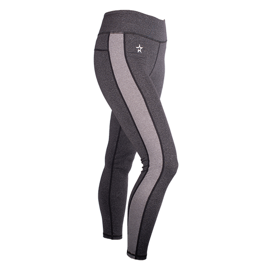Star Striped tights, Cheeky Charcoal