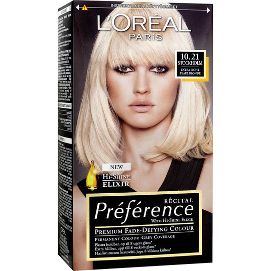 Récital Préférence 10.21 Stockholm Extra Ljus Pärlemorsblond, L'Oréal Paris Hiusvärit