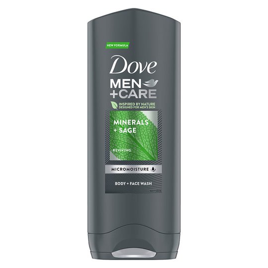Men+Care Mineral & Sage Shower Gel, 250 ml Dove Suihkugeelit