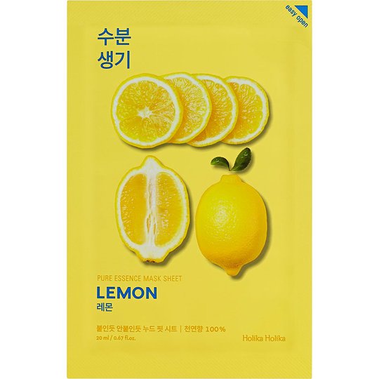 Holika Holika Pure Essence Mask Sheet - Lemon, Holika Holika K-Beauty