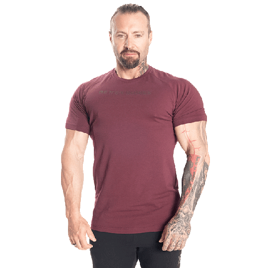 Gym Tapered Tee, Maroon