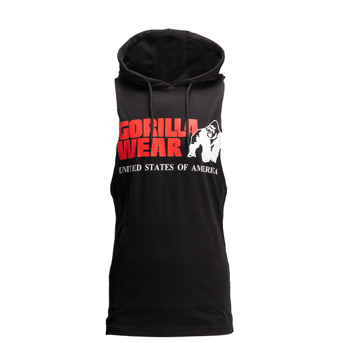 Rogers Hooded Tank Top, Black