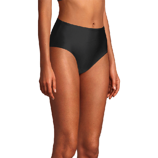 High Waist Bikini Hipster, Black
