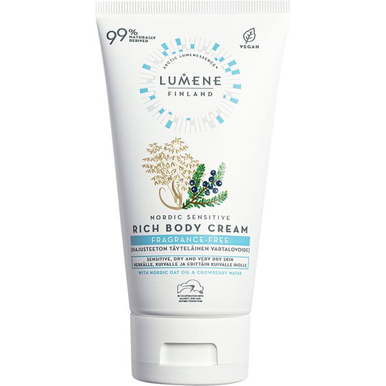 Nordic Sensitive Fragrance-free Rich Body Cream, 150 ml Lumene Vartalovoiteet
