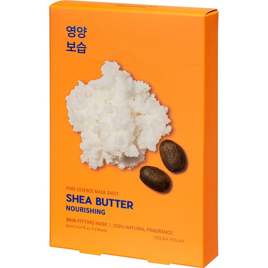 Pure Essence Mask Sheet Pack Shea Butter, Holika Holika Kasvonaamiot