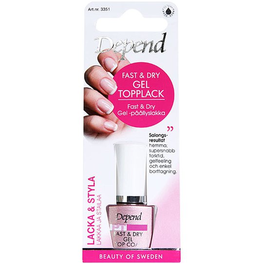 Fast & Dry Gel Top Coat, Depend Värilakat