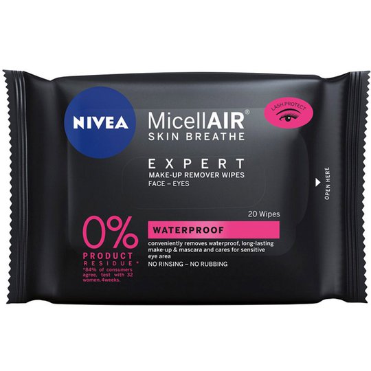 MicellAIR Expert Make-up Remover Wipes, Nivea Meikinpoistoaine