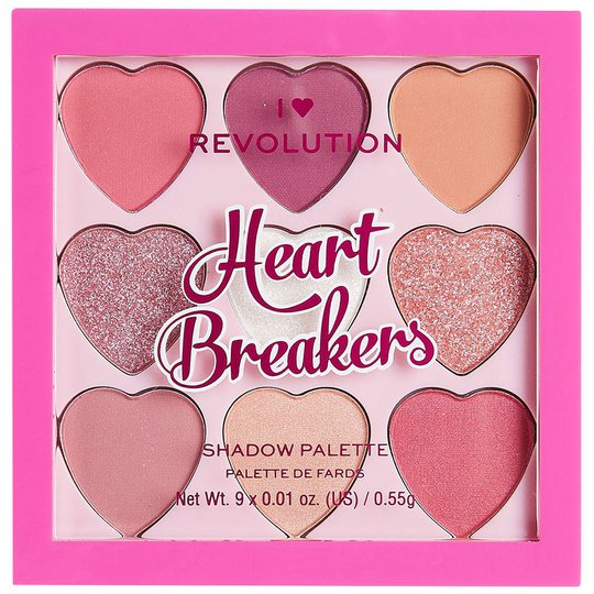 I Heart Heartbreakers Sweetheart Eyeshadow Palette, Makeup Revolution Luomiväri