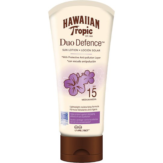 Hawaiian Tropic DuoDefence Sun Lotion SPF15, 180 ml Hawaiian Tropic Aurinkosuojat