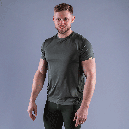 CLN Mist T-shirt, Moss Green