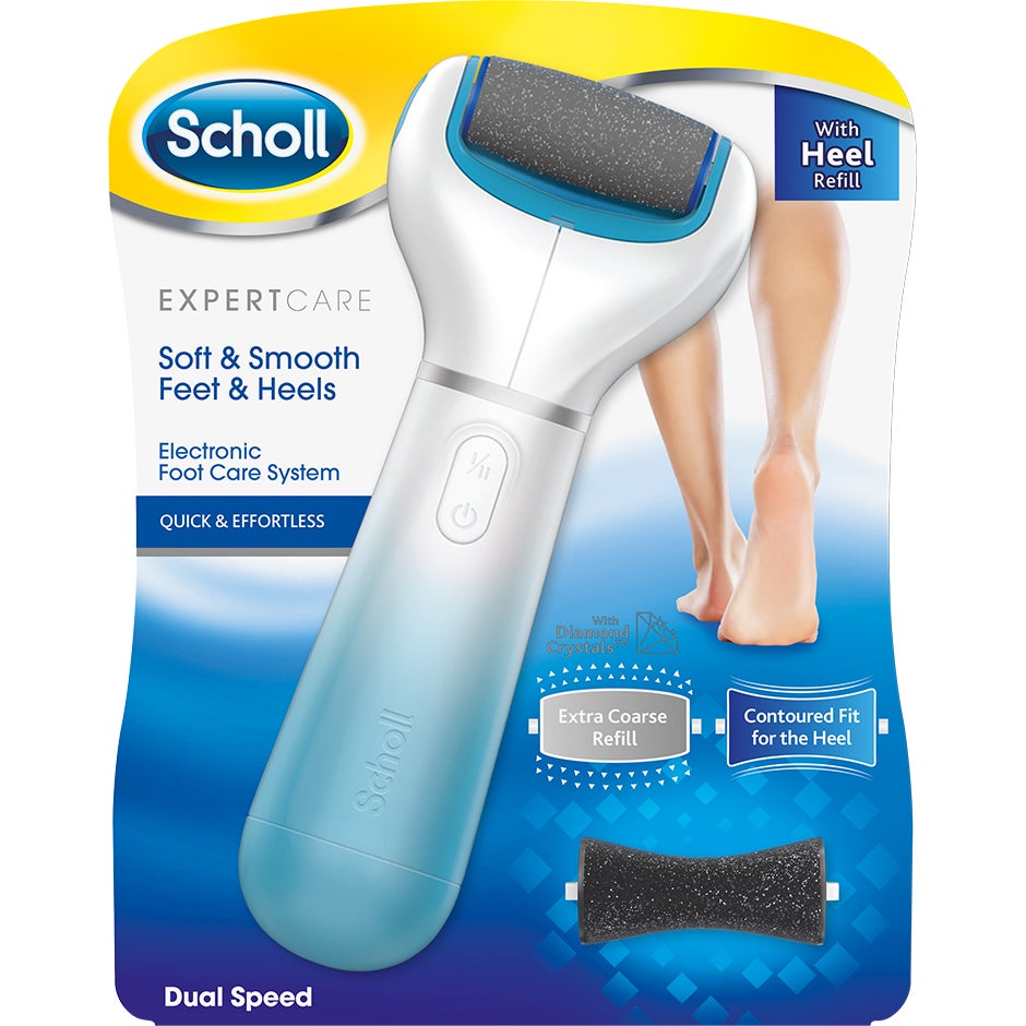 Scholl Velvet Smooth elektronisk fotfil, Scholl Jalkahoito