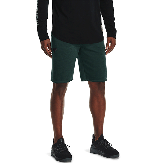 UA Project Rock CC Fleece Short, Ivy