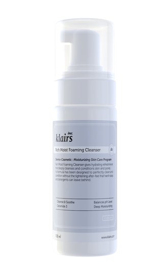 Rich Moist Foaming Cleanser, 100 ml Klairs K-Beauty