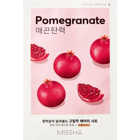 Airy Fit Sheet Mask (Pomegranate), 19 g MISSHA K-Beauty Kasvonaamiot
