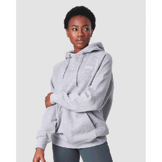 Essential Hoodie, Light Grey Melange