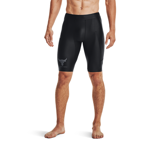UA Project Rock HG IsoChill Shorts, Black