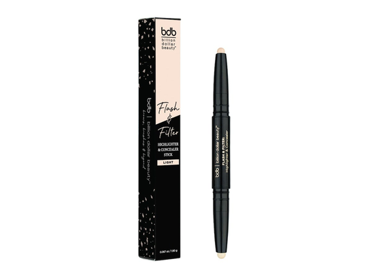 Flash and Filter Highlighter & Concealer, Billion Dollar Beauty Kulmameikit