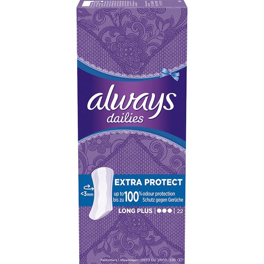 Dailies Long Plus, Always Kuukautissuojat