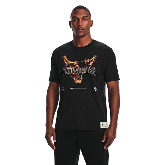 UA Project Rock Fire SS, Black