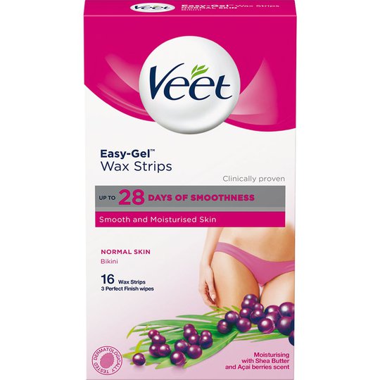 Veet Ready-to-Use Wax Strips for Bikini & Underarm, Veet Vaha