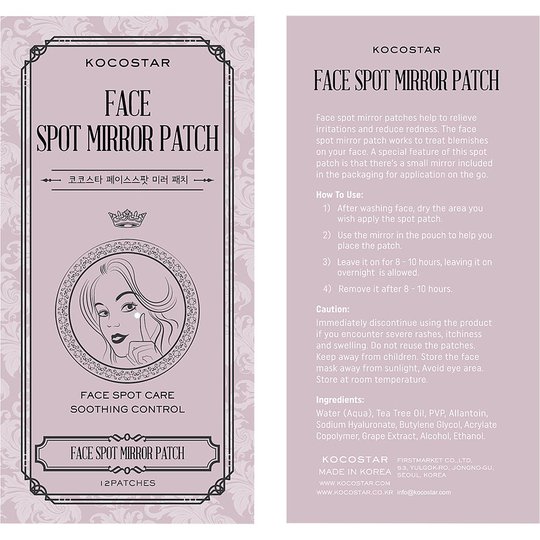 KOCOSTAR Face Spot Mirror Patch, Kocostar K-Beauty