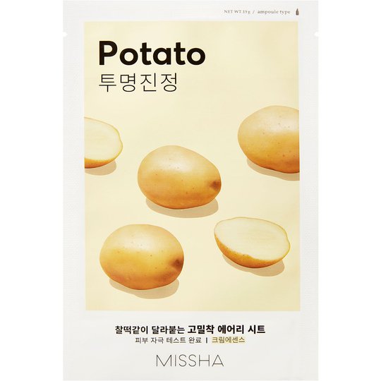 Airy Fit Sheet Mask (Potato), 19 g MISSHA K-Beauty Kasvonaamiot