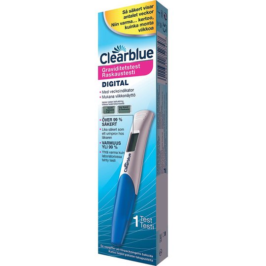 Pregnancy Test With Weeks Indicator, Clearblue Raskaustesti