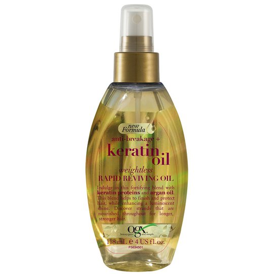 Keratin Weightless Reviving Oil, 118 ml OGX Hiusöljyt