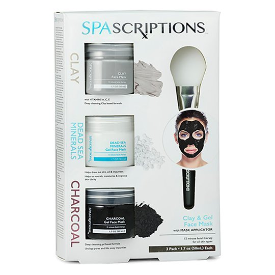 Dead Sea, Charcoal & Clay Masks, 150 ml Spascriptions Kasvonaamio