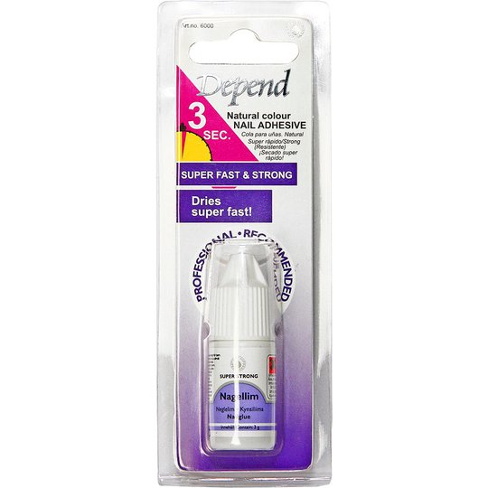 Depend Natural Nail Glue -kynsiliima, 6000, 3 g Depend Tekokynnet