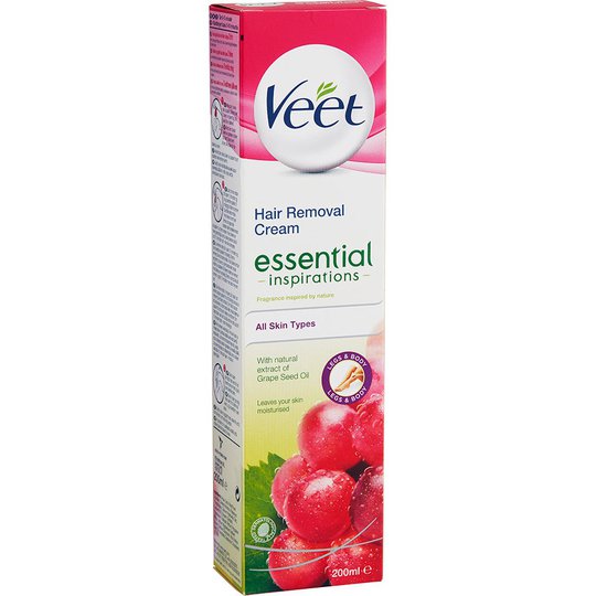 Veet Essential Inspirations Hair Removal Cream, 200 ml Veet Ihokarvanpoistovoide
