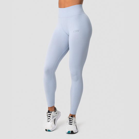 Ribbed Define Seamless Tights, Cloudy Blue