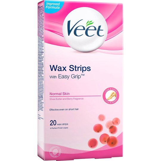 Veet EasyGrip Ready-to-Use Wax Strips, Veet Vaha