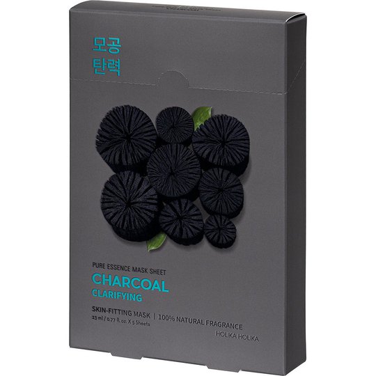 Pure Essence Mask Sheet Pack Charcoal, Holika Holika Kasvonaamio