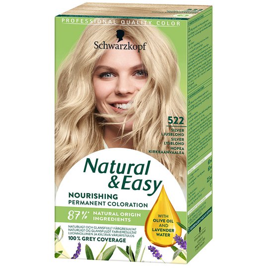Natural & Easy 523 Ljus Isblond, Schwarzkopf Hiusvärit