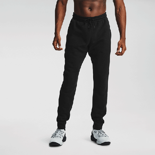 UA Project Rock CC Fleece Pant, Black