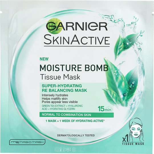 Moisture Bomb Super-Hydrating Re Balancing Mask, Garnier Kasvonaamio