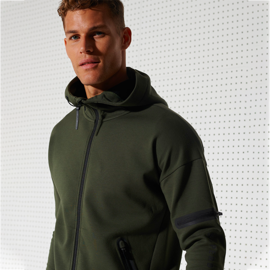 Training Gymtech Ziphood, Army Khaki