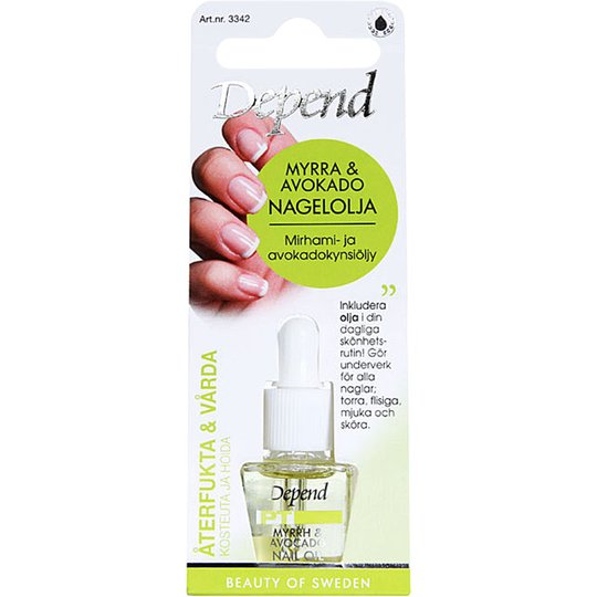 Myrrh & Avocado Nail Oil, Depend Kynsien hoito