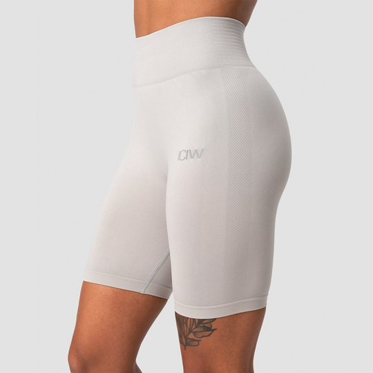 Define Seamless Bikers, Light Grey Melange