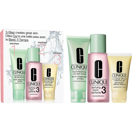 Clinique 3-Step Skin Care Intro Set, Skin Type 3, Clinique Kasvoille