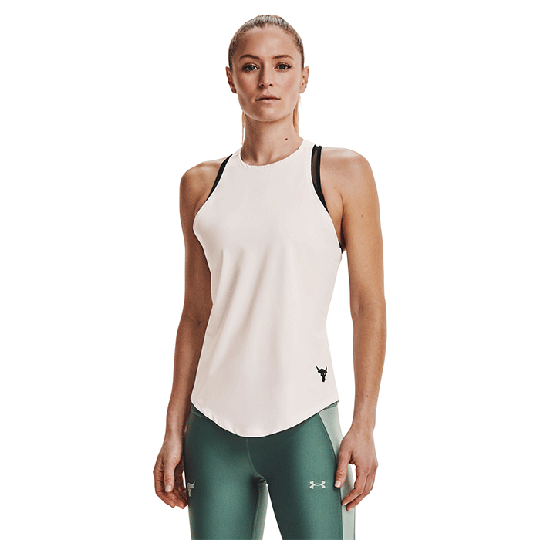 UA Project Rock HG Tank, Onyx White