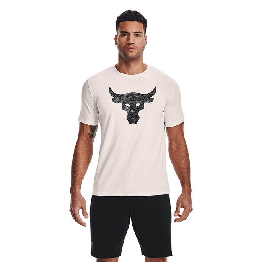 UA Project Rock Brahma Bull SS, Onyx White