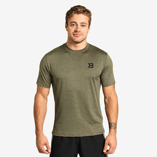 Essex Stripe Tee, Wash Green Melange