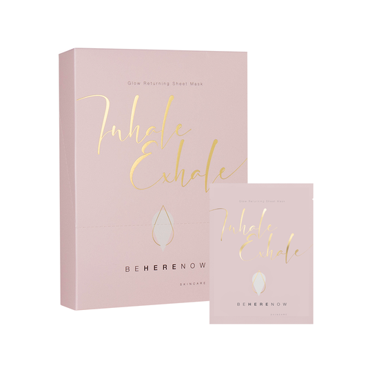 Inhale, Exhale - Glow Returning Sheet Mask, Be Here Now Skincare Kasvonaamio