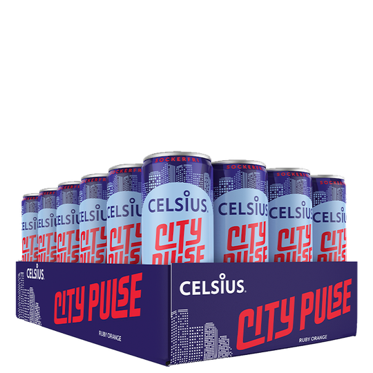 24 x Celsius, City Pulse Ruby Orange, 355ml, FI