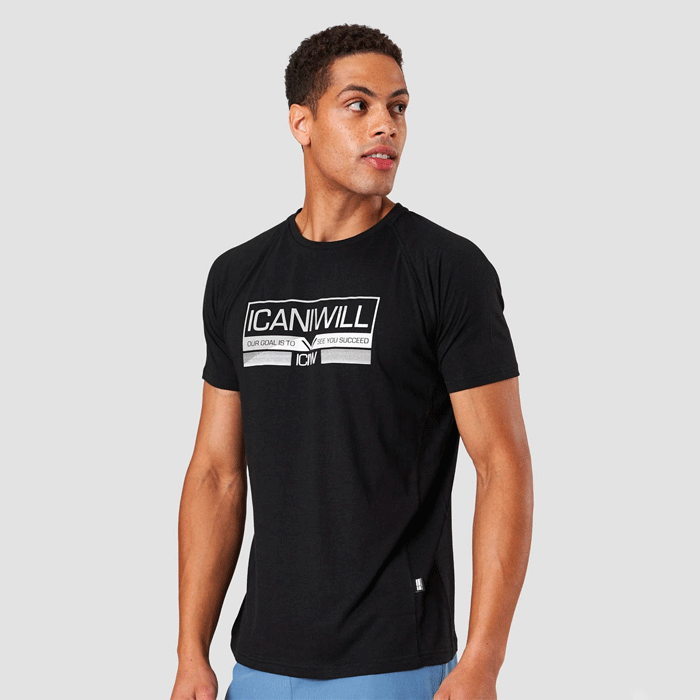 Tri-blend Graphic Tee, Black