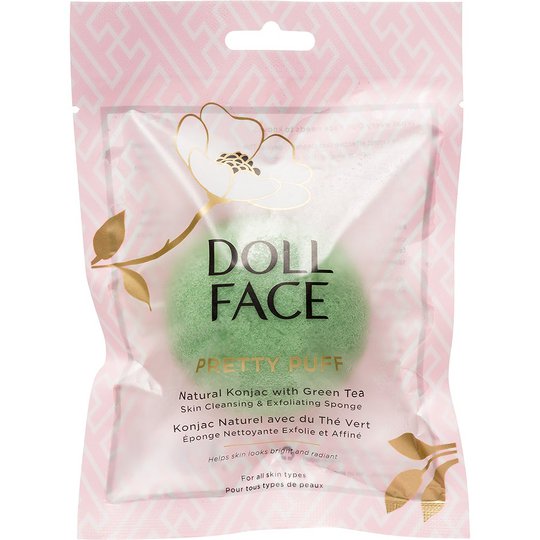 Doll Face Pretty Puff Green Tea Konjac Cleansing Sponge, Doll Face Kasvoharjat
